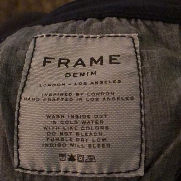 NORDSTROM/FRAME DENIM/ DISTRESSED JEAN/DARK BLUE - Picture 5 of 8